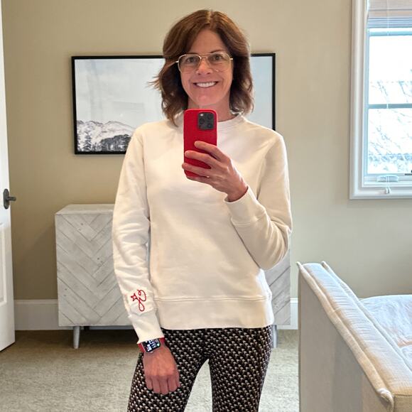 GOLDEN GOOSE Logo Patch Distressed Sweatshirt S - Picture 5 of 13